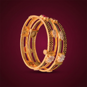 Antique Gold Openable Bangles